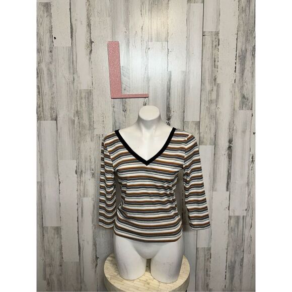 Roommates stripped blouse size large - Picture 2 of 7